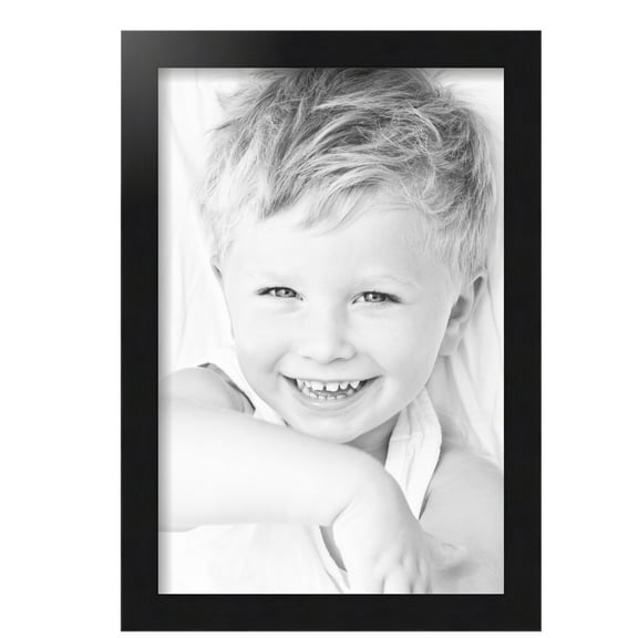 ArtToFrames 12x18 Inch Black Steel Picture Frame, This Black MDF Poster Frame is Great for Your Art or Photos, Comes with 060 Plexi Glass (4639)
