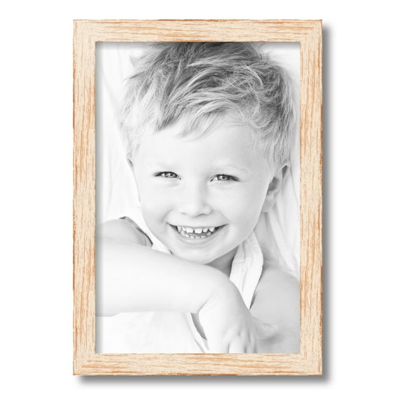 ArtToFrames 12x18 Inch Knotty Pines Pecan with White Wash Picture Frame, This White Wood Poster Frame is Great for Your Art or Photos, Comes with 060 Plexi Glass (4771)