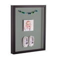 thumbnail image 1 of ArtToFrames 12x18 Inch Shadow Box Picture Frame, with a Satin Black Tall 1 Wide Shadowbox frame and Silverpine Mat Backing (4654), 1 of 1
