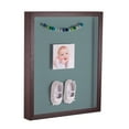 thumbnail image 1 of ArtToFrames 12x18 Inch Shadow Box Picture Frame, with a Verlinga Brown 1 Wide Shadowbox frame and Nile Green Mat Backing (4656), 1 of 7