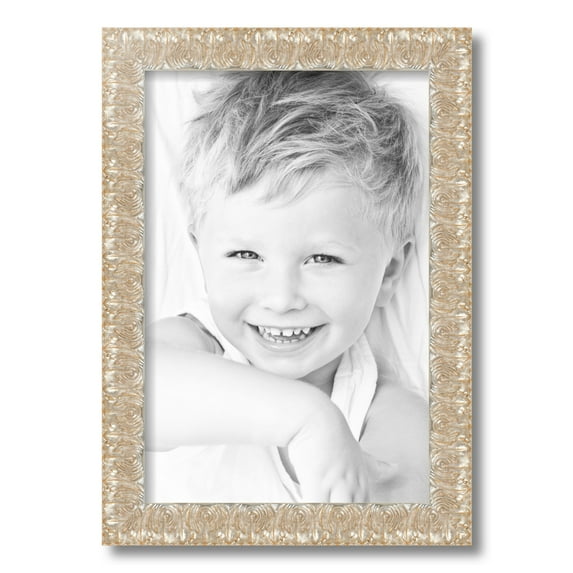 ArtToFrames 12x18 Inch Silver and Black Picture Frame, This Silver Wood Poster Frame is Great for Your Art or Photos, Comes with 060 Plexi Glass (4903)