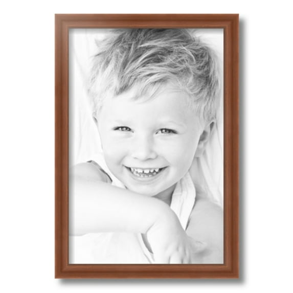 ArtToFrames 12x18" Painted Dark Orange Picture Frame, Red Wood Poster Frame, with Regular Acrylic and 2 (FBPL-4950)
