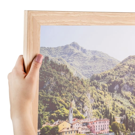 ArtToFrames 12x21 inch Red Oak Picture Frame, Brown Wood Poster Frame (4846)