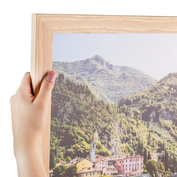 ArtToFrames 12x23 inch Red Oak Picture Frame, Brown Wood Poster Frame (4846)