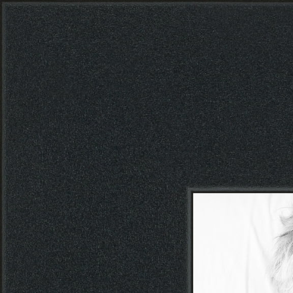 ArtToFrames 12x24 Inch Black Picture Frame, This Black MDF Poster Frame is Great for Your Art or Photos, Comes with Styrene (3927)