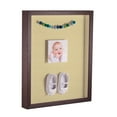 thumbnail image 1 of ArtToFrames 12x24 Inch Shadow Box Picture Frame, with a Verlinga Brown 1 Wide Shadowbox frame and Buttercup Mat Backing (4656), 1 of 7
