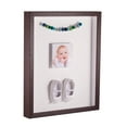 thumbnail image 1 of ArtToFrames 12x24 Inch Shadow Box Picture Frame, with a Verlinga Brown 1 Wide Shadowbox frame and Fabric White Mat Backing (4656), 1 of 7