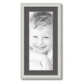 thumbnail image 1 of ArtToFrames 12x24" Matted Picture Frame with 8x20" Single Mat Photo Opening Framed in 1.25" Off White Wash on Ash and 2" Charcoal Mat (FWM-4098-12x24), 1 of 8