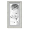 thumbnail image 1 of ArtToFrames 12x24 Matted Picture Frame with 8x20 Single Mat Photo Opening Framed in 1.25 Off White Wash on Ash and 2 TV Grey Mat (FWM-4098-12x24), 1 of 8