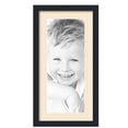thumbnail image 1 of ArtToFrames 12x24" Matted Picture Frame with 8x20" Single Mat Photo Opening Framed in 1.25" Satin Black and 2" Alabaster Mat (FWM-3926-12x24), 1 of 8
