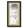 thumbnail image 1 of ArtToFrames 12x24 Matted Picture Frame with 8x20 Single Mat Photo Opening Framed in 1.25 Satin Black and 2 Autumn Gold Mat (FWM-3926-12x24), 1 of 6