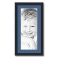 thumbnail image 1 of ArtToFrames 12x24 Matted Picture Frame with 8x20 Single Mat Photo Opening Framed in 1.25 Satin Black and 2 Royal Mat (FWM-3926-12x24), 1 of 6