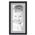 thumbnail image 1 of ArtToFrames 12x24" Matted Picture Frame with 8x20" Single Mat Photo Opening Framed in 1.25" Satin Black and 2" TV Grey Mat (FWM-3926-12x24), 1 of 8