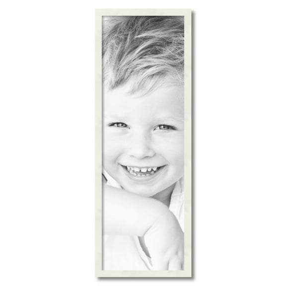 ArtToFrames 12x36 inch White Picture Frame, White 12" x 36" Wood Poster Frame (WOM-5140) 1234