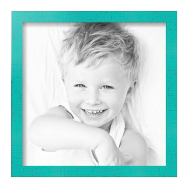 ArtToFrames 13" x 13" Aqua Picture Frame, 13x13 inch Green Wood Poster Frame (WOM-5186),  Pack