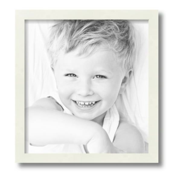 ArtToFrames 13" x 14" White Picture Frame, 13x14 inch White Wood Poster Frame (WOM-5138)