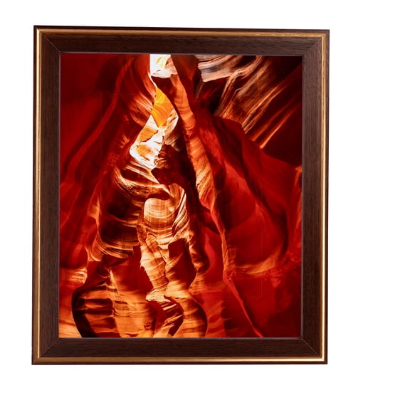 ArtToFrames 13" x 19" Contrast Walnut Picture Frame, 13x19 inch Brown Wood Poster Frame (WOM-4932), 1 Pack