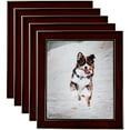 thumbnail image 1 of ArtToFrames 13" x 19" Honors Mahogany with Gold Picture Frame, 13x19 inch Brown Wood Poster Frame (WOM-5156), 5 Pack, 1 of 6