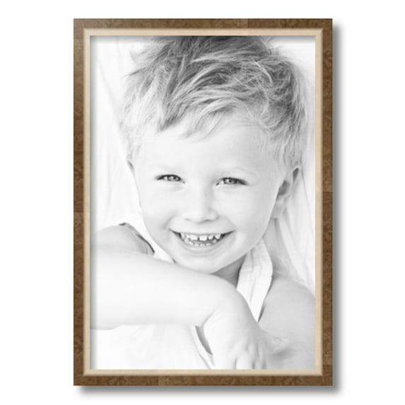 ArtToFrames 13" x 19" Taupe with Silver Lip Picture Frame, 13x19 inch Multi Wood Poster Frame (WOM-4986), 4 Pack