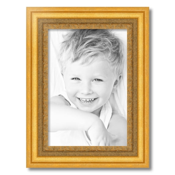 ArtToFrames 13" x 19" Traditional (real) Gold Leaf Picture Frame, 13x19 inch Gold Wood Poster Frame (WOM-4528)