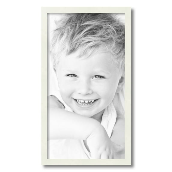 ArtToFrames 13" x 24" White Picture Frame, 13x24 inch White Wood Poster Frame (WOM-5138)