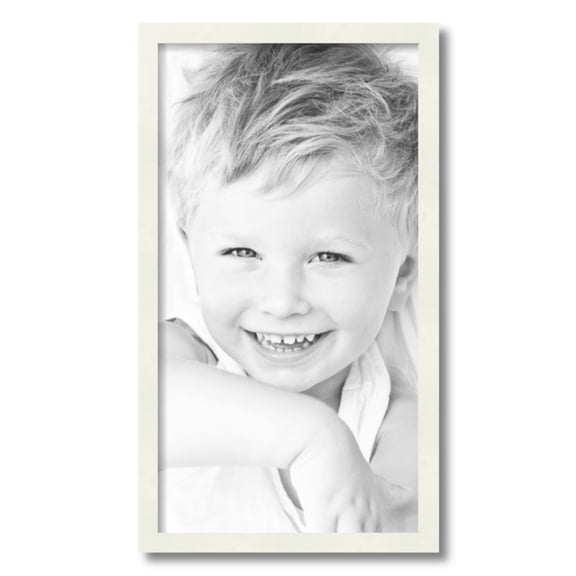 ArtToFrames 13" x 24" White Picture Frame, 13x24 inch White Wood Poster Frame (WOM-5138)