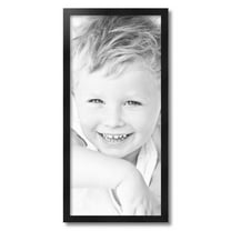 ArtToFrames 13" x 28" Black Picture Frame, 13x28 inch Black Wood Poster Frame (WOM-5141)