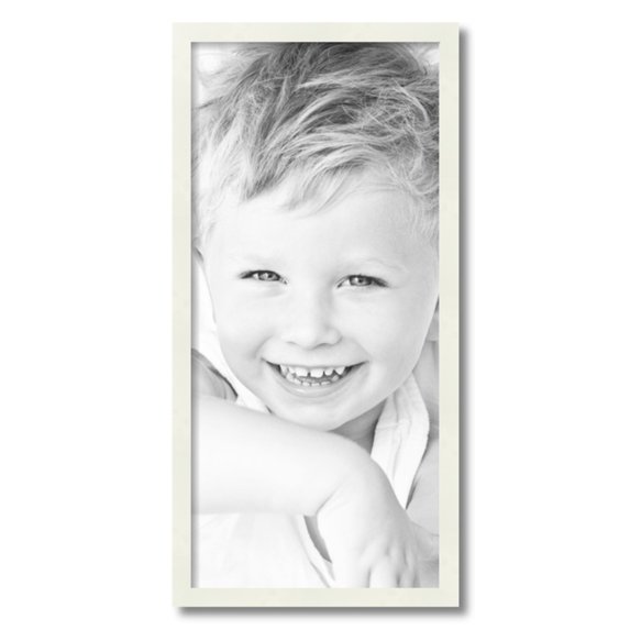 ArtToFrames 13" x 28" White Picture Frame, 13x28 inch White Wood Poster Frame (WOM-5138)
