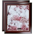 thumbnail image 1 of ArtToFrames 13" x 35" Matte Mahogany with Gold Accent Diploma Picture Frame, 13x35 inch Brown Wood Poster Frame (WOM-5109), 2 Pack, 1 of 6