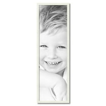ArtToFrames 13" x 43" White Picture Frame, 13x43 inch White Wood Poster Frame (WOM-5138)