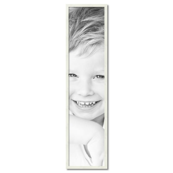 ArtToFrames 13" x 56" White Picture Frame, 13x56 inch White Wood Poster Frame (WOM-5140)