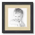 thumbnail image 1 of ArtToFrames 13x13" Matted Picture Frame with 9x9" Single Mat Photo Opening Framed in 1.25" Black Stain on Solid Red Oak and 2" Seaside Mat (FWM-4083-13x13), 1 of 8