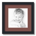 thumbnail image 1 of ArtToFrames 13x13" Matted Picture Frame with 9x9" Single Mat Photo Opening Framed in 1.25" Satin Black and 2" Brique Mat (FWM-3926-13x13), 1 of 8