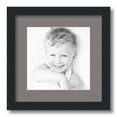 thumbnail image 1 of ArtToFrames 13x13" Matted Picture Frame with 9x9" Single Mat Photo Opening Framed in 1.25" Satin Black and 2" Pewter Mat (FWM-3926-13x13), 1 of 8