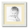 thumbnail image 1 of ArtToFrames 13x13 Matted Picture Frame with 9x9 Single Mat Photo Opening Framed in 1.25 Satin White Frame and 2 Cream Mat (FWM-3966-13x13), 1 of 8