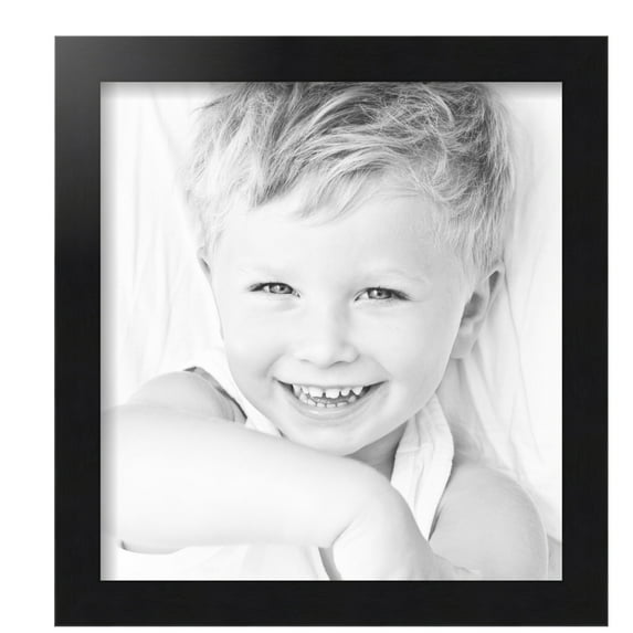 ArtToFrames 13x14 inch Black Steel Picture Frame, Black MDF Poster Frame (4639)