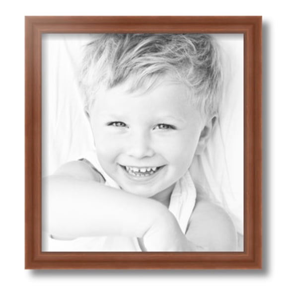 ArtToFrames 13x14 inch Painted Dark Orange Picture Frame, Red 13" x 14" Wood Poster Frame (WOM-4950) 1234
