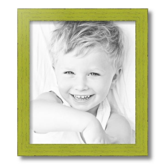 ArtToFrames 13x15" Modern Green Picture Frame, Green Wood Poster Frame, with Regular Glass and 2 (FBPL-4589)