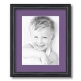 thumbnail image 1 of ArtToFrames 13x16" Matted Picture Frame with 9x12" Single Mat Photo Opening Framed in 1.25" Black Stain on Solid Red Oak and 2" Grape Mat (FWM-4083-13x16), 1 of 8