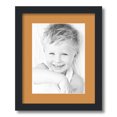 thumbnail image 1 of ArtToFrames 13x16 Matted Picture Frame with 9x12 Single Mat Photo Opening Framed in 1.25 Satin Black and 2 Amber Mat (FWM-3926-13x16), 1 of 8