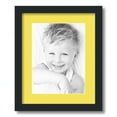 thumbnail image 1 of ArtToFrames 13x16" Matted Picture Frame with 9x12" Single Mat Photo Opening Framed in 1.25" Satin Black and 2" Canary Mat (FWM-3926-13x16), 1 of 8