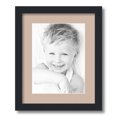 thumbnail image 1 of ArtToFrames 13x16 Matted Picture Frame with 9x12 Single Mat Photo Opening Framed in 1.25 Satin Black and 2 Grey Beige Mat (FWM-3926-13x16), 1 of 8
