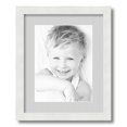 thumbnail image 1 of ArtToFrames 13x16" Matted Picture Frame with 9x12" Single Mat Photo Opening Framed in 1.25" Satin White Frame and 2" Candlewick Mat (FWM-3966-13x16), 1 of 8