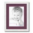 thumbnail image 1 of ArtToFrames 13x16 Matted Picture Frame with 9x12 Single Mat Photo Opening Framed in 1.25 Satin White Frame and 2 Ruby Mat (FWM-3966-13x16), 1 of 8