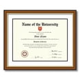 thumbnail image 1 of ArtToFrames 13x17 Diploma Frame - Framed in Medium Tri-colored Frame with Black and Gold Mats, Comes with Regular Plexi Glass and a sawtooth hanger for Wall Hanging (Diploma-4446-13x17), 1 of 3