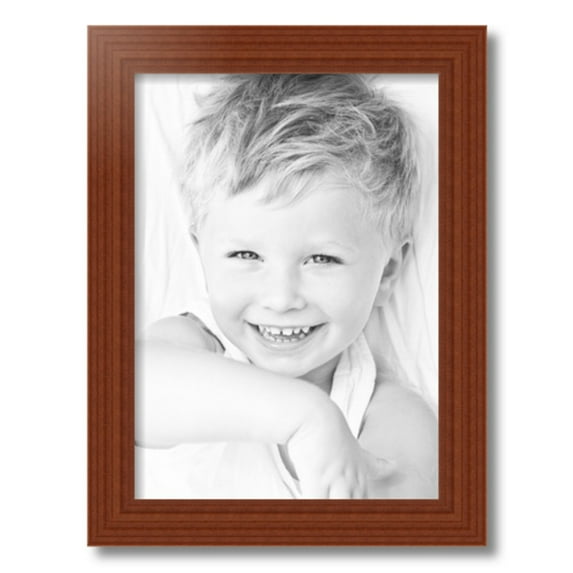 ArtToFrames 13x18" Honey Picture Frame, Brown Wood Poster Frame, with Regular Glass and 2 (FBPL-4349)