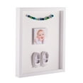 thumbnail image 1 of ArtToFrames 13x19 Inch Shadow Box Picture Frame, with a Satin White 1 Wide Shadowbox frame and Fabric White Mat Backing (4655), 1 of 7