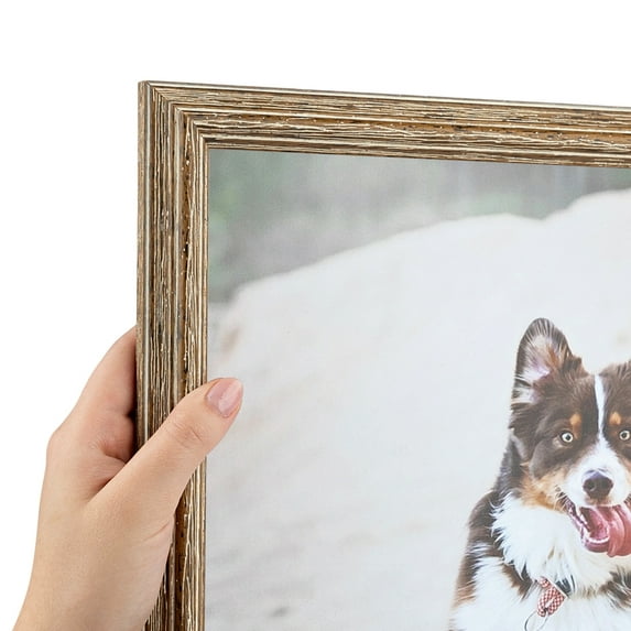 ArtToFrames 13x19 inch Brown Picture Frame, Brown 13" x 19" Wood Poster Frame (WOM-4717) 1234