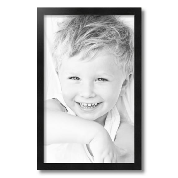 ArtToFrames 13x21" Black Picture Frame, Black Wood Poster Frame, with Regular Acrylic and 2 (FBPL-5139)