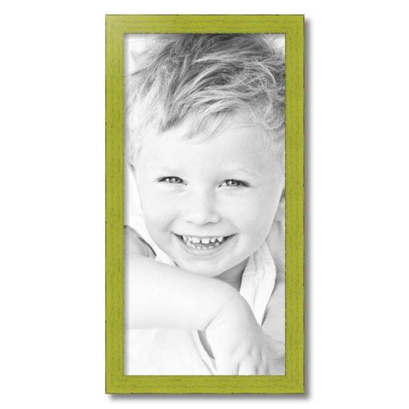 ArtToFrames 13x27" Modern Green Picture Frame, Green Wood Poster Frame, with Regular Acrylic and 2 (FBPL-4589)
